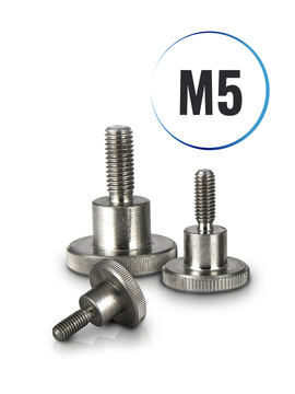 Rändelschrauben M5 hohe Form DIN 464 aus Edelstahl A1