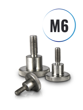 Rändelschrauben M6 hohe Form DIN 464 aus Edelstahl A1