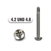 Bohrschrauben von 4,2 bis 4,8mm Linsenkopf TORX DIN 7504 aus Edelstahl A2