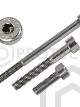 Zylinderschrauben M5 von 6 bis 25mm mit Innensechskant DIN 912 aus Edelstahl A2