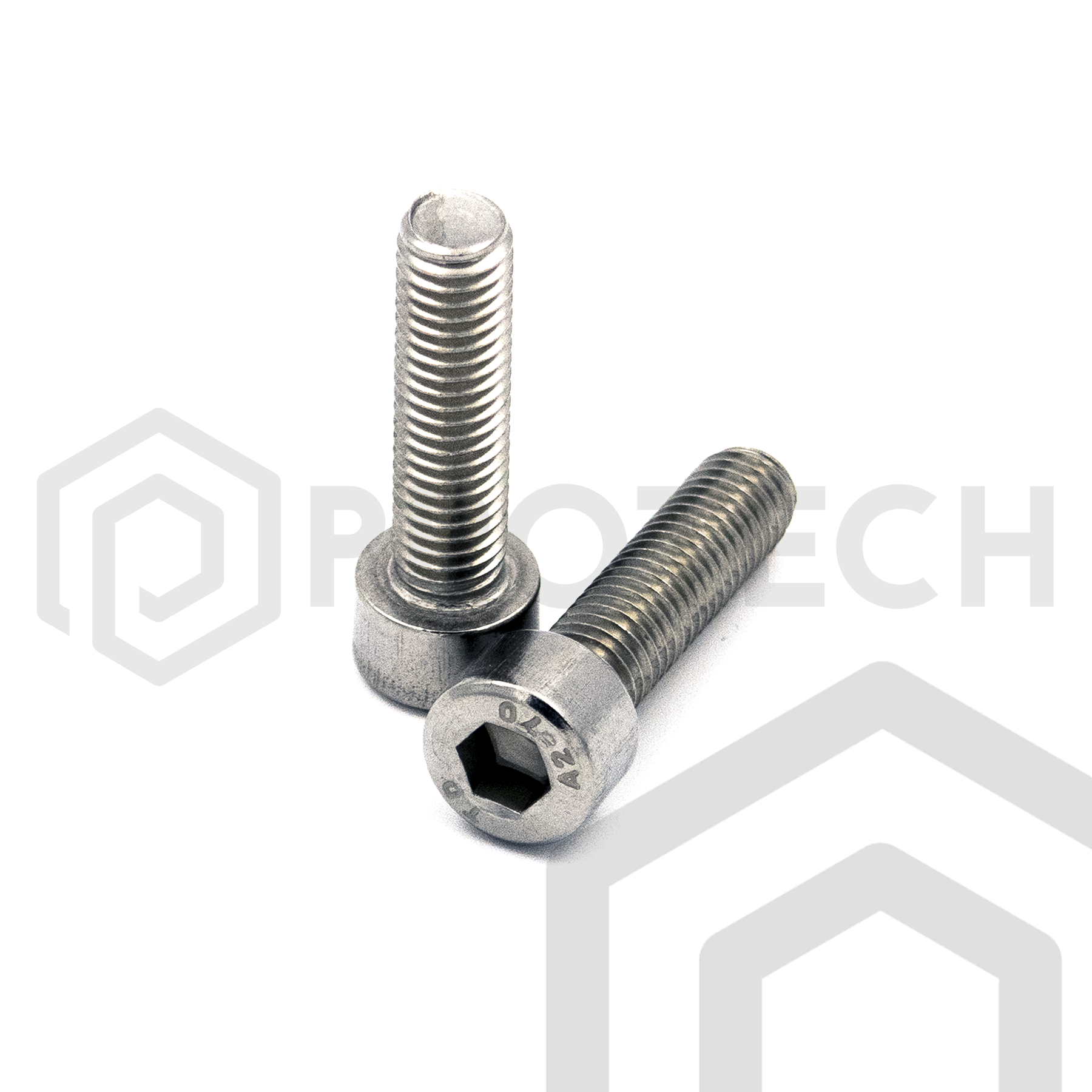 Zylinderschrauben M10 von 12 bis 50mm mit Innensechskant DIN 912 aus Edelstahl A2