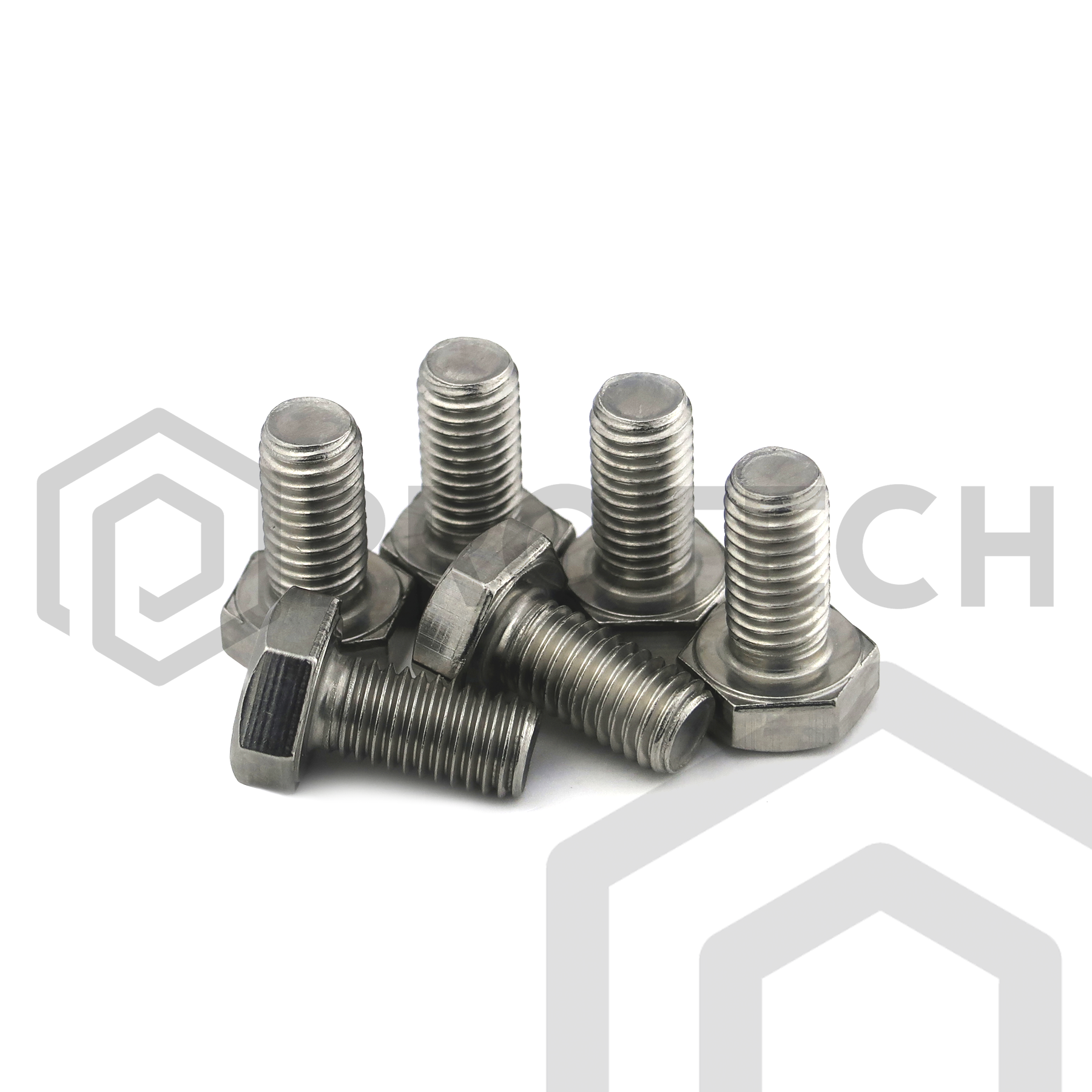 Sechskantschrauben M5 von 5 bis 25mm DIN 933 aus Edelstahl A2