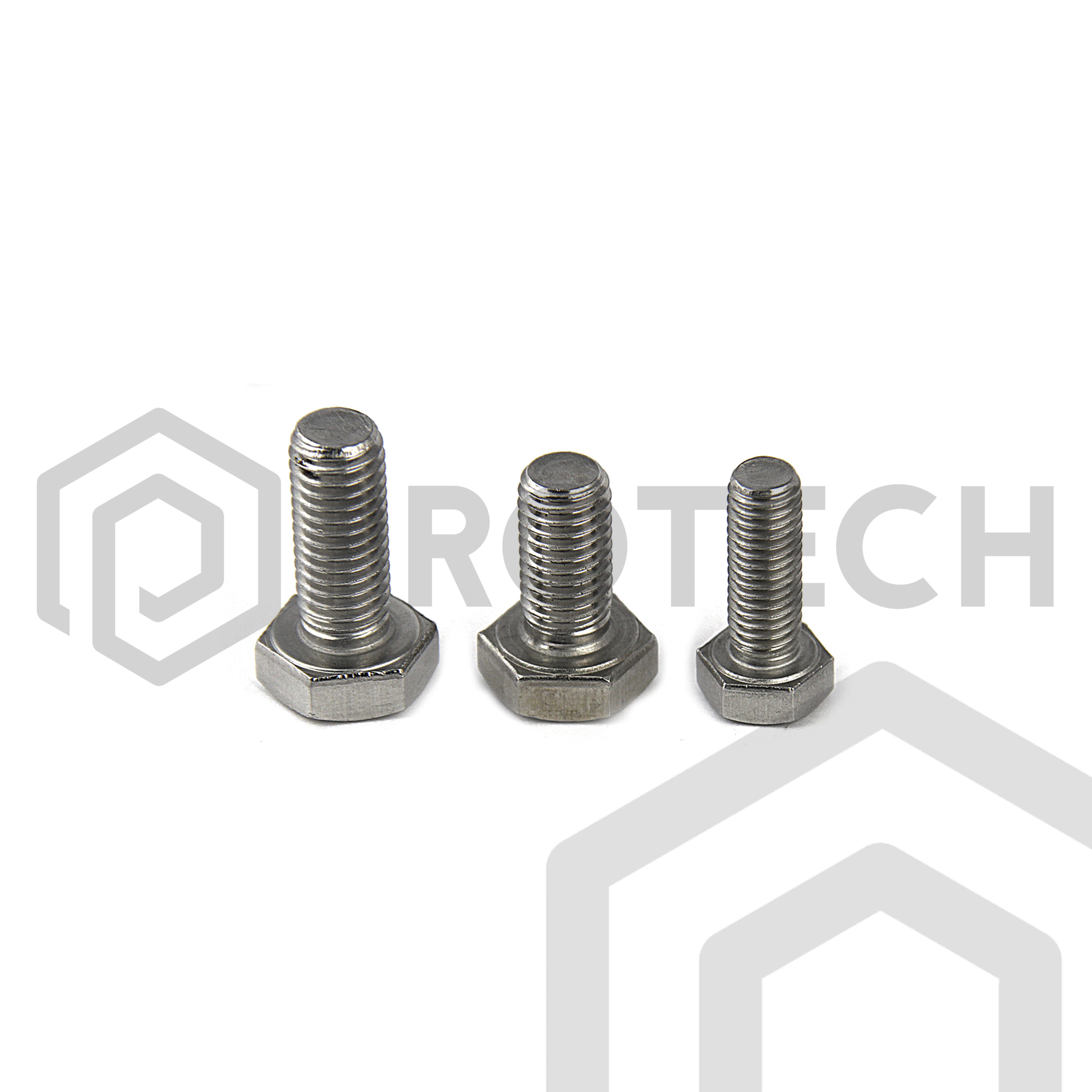 Sechskantschrauben M10 von 10 bis 50mm DIN 933 aus Edelstahl A2